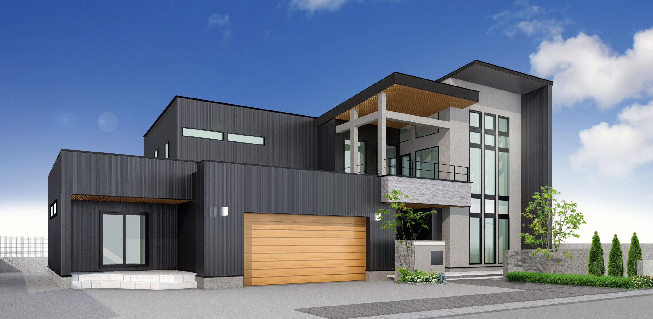 物件の昼景パース